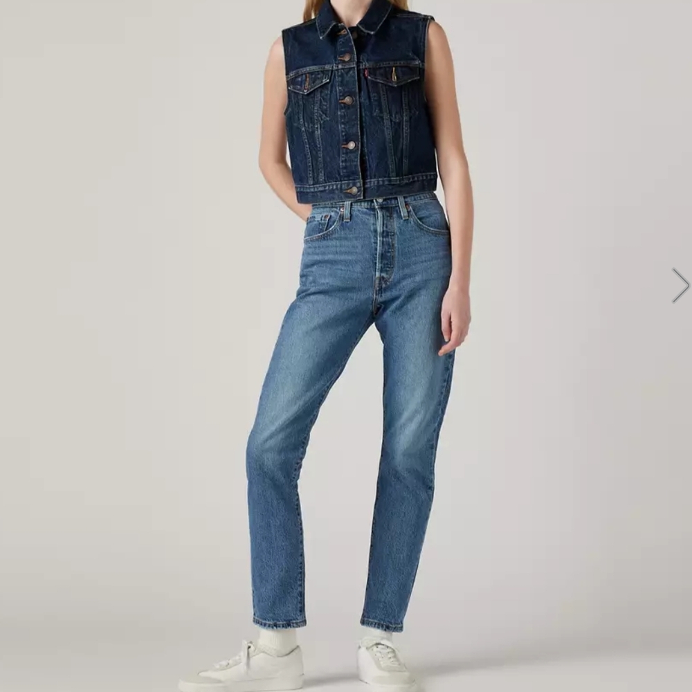 Levi's 501 Skinny Medium Indigo Denim Jeans